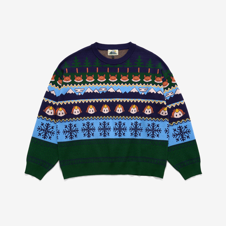 Monke Fair Isle Knit Sweater