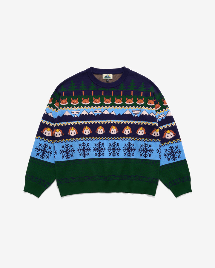 Monke Fair Isle Knit Sweater