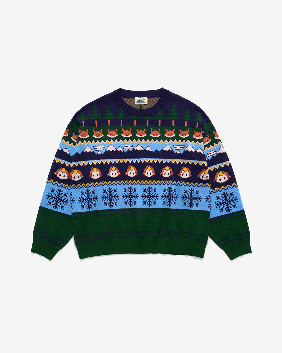 Monke Fair Isle Knit Sweater